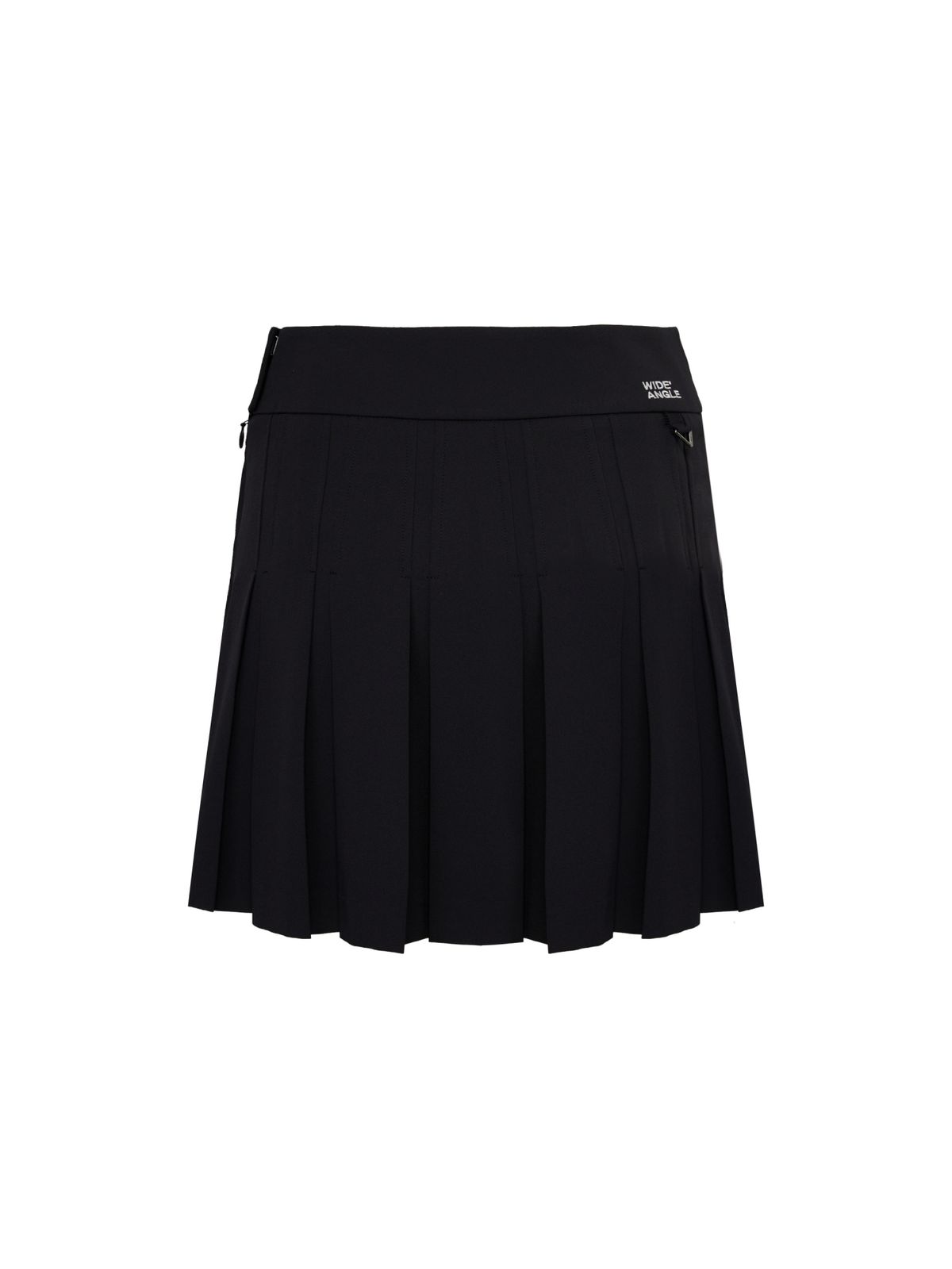 와이드앵글(WIDEANGLE) CO 봄 베이직 플리츠 큐롯 L_Black