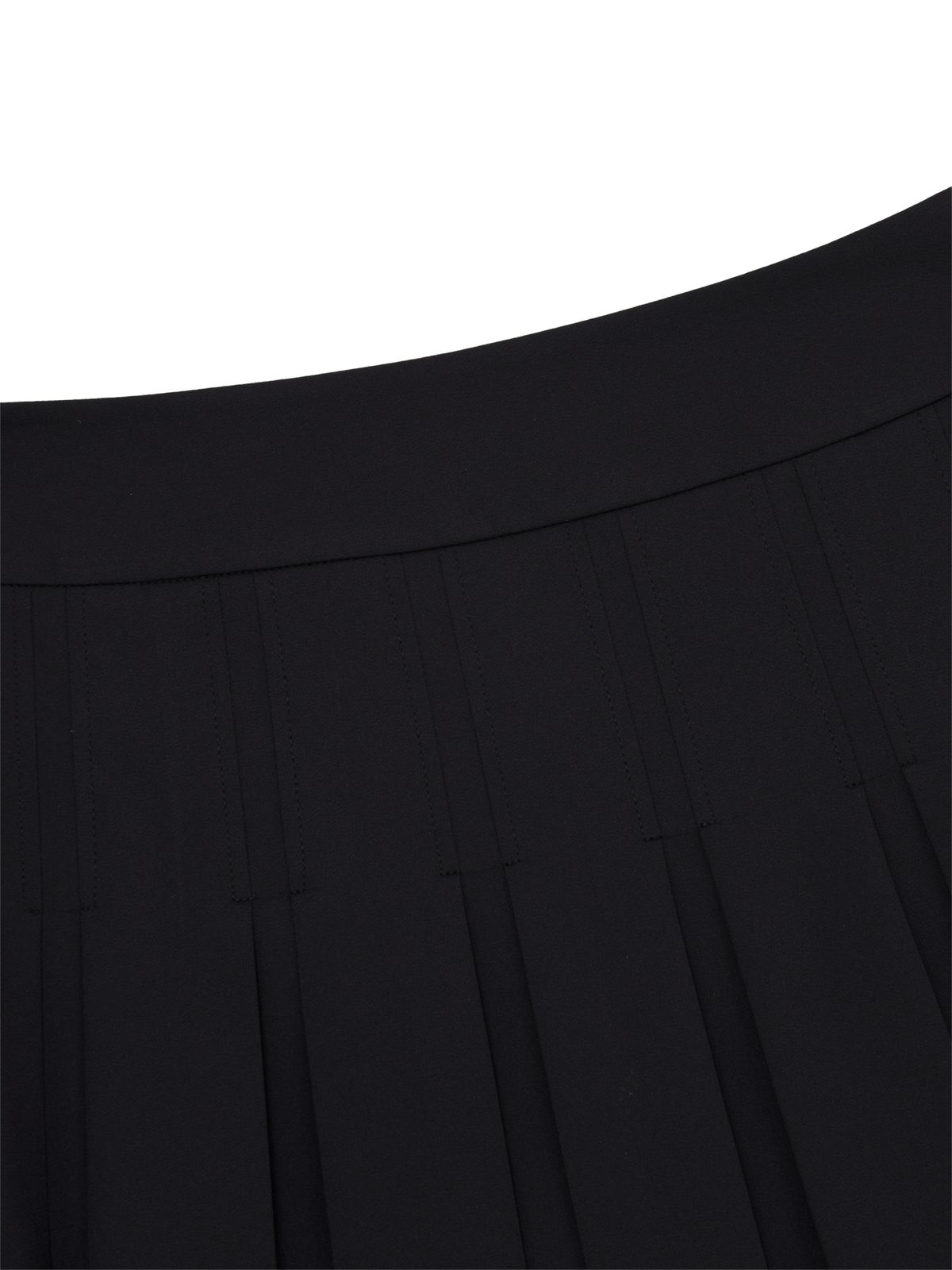 와이드앵글(WIDEANGLE) CO 봄 베이직 플리츠 큐롯 L_Black