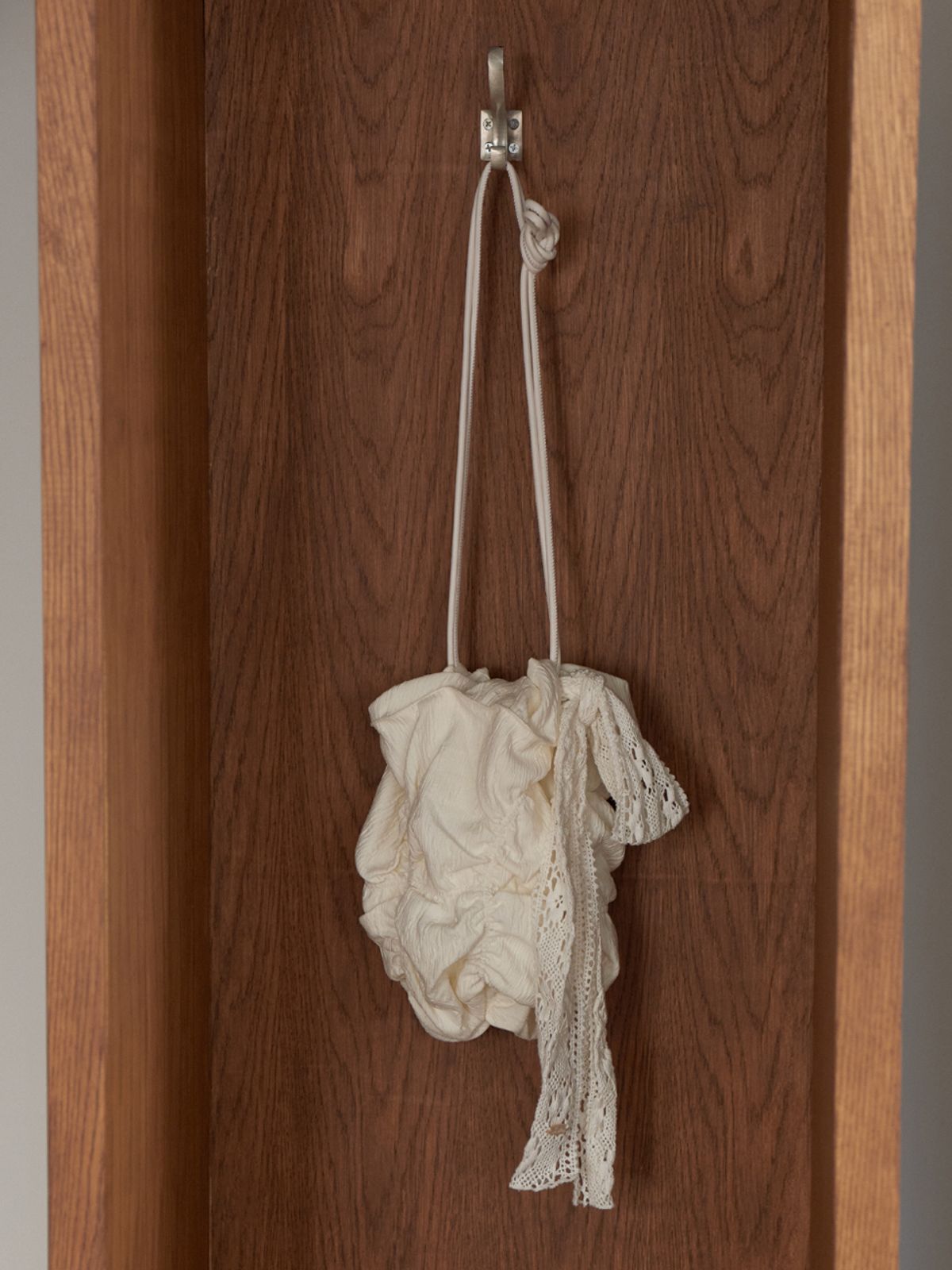 리엘(RE L) Bubble shirring bag (cream)