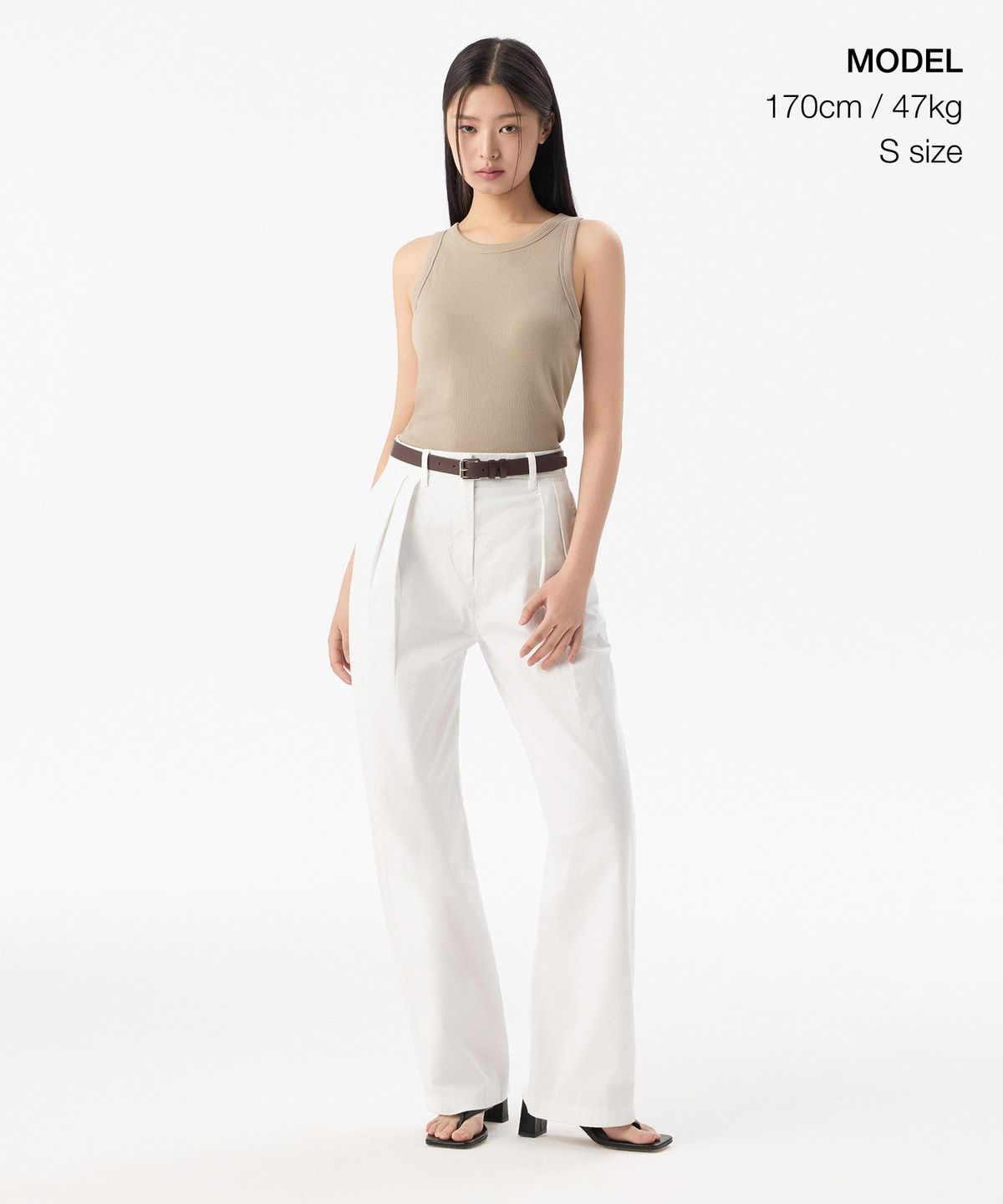 무신사 스탠다드 우먼(MUSINSA STANDARD WOMAN) 우먼즈 에센셜 브라 탱크탑 [그레이쉬 베이지]