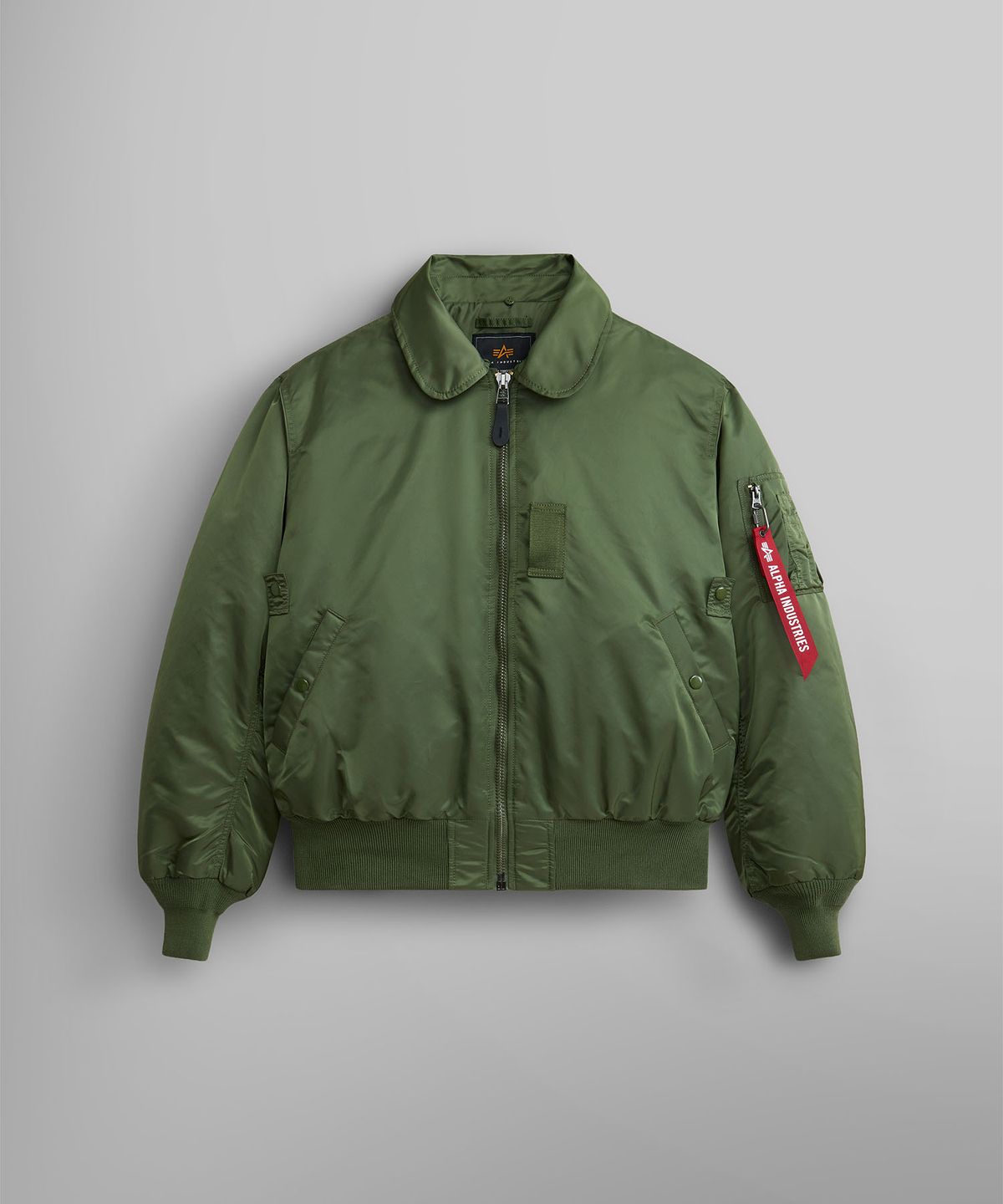 알파 인더스트리(ALPHA INDUSTRIES) B-15 헤리티지 핏 플라이트 자켓 세이지