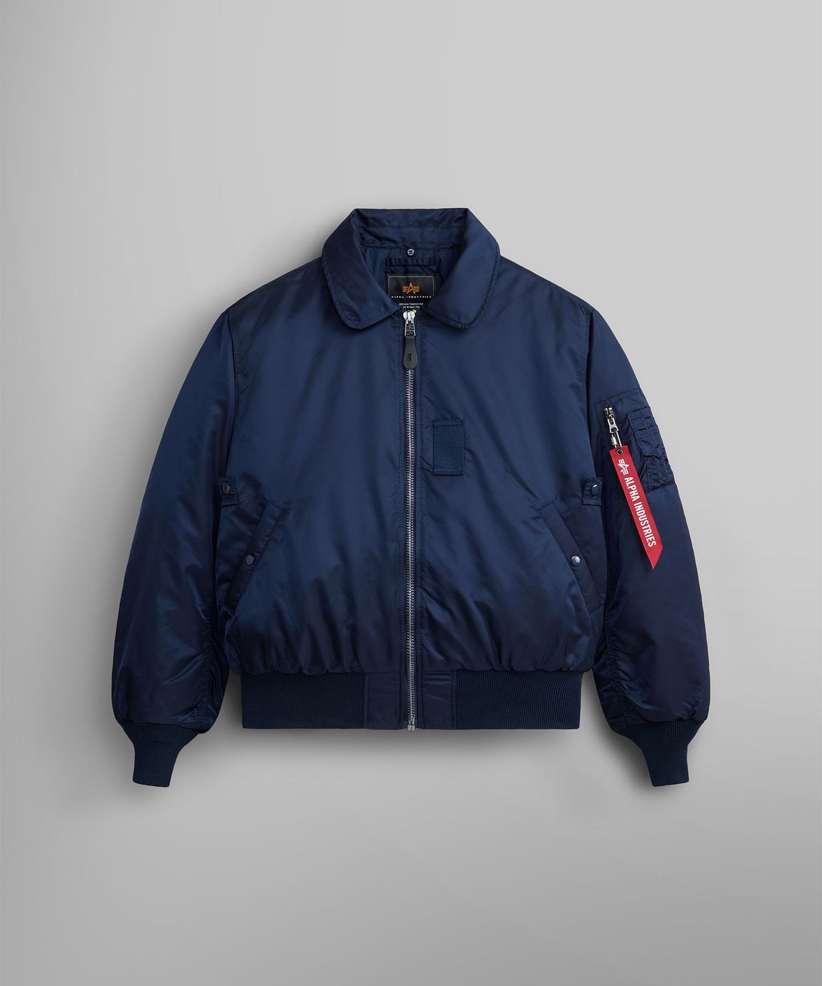 알파 인더스트리(ALPHA INDUSTRIES) B-15 헤리티지 핏 플라이트 자켓 레플리카 블루