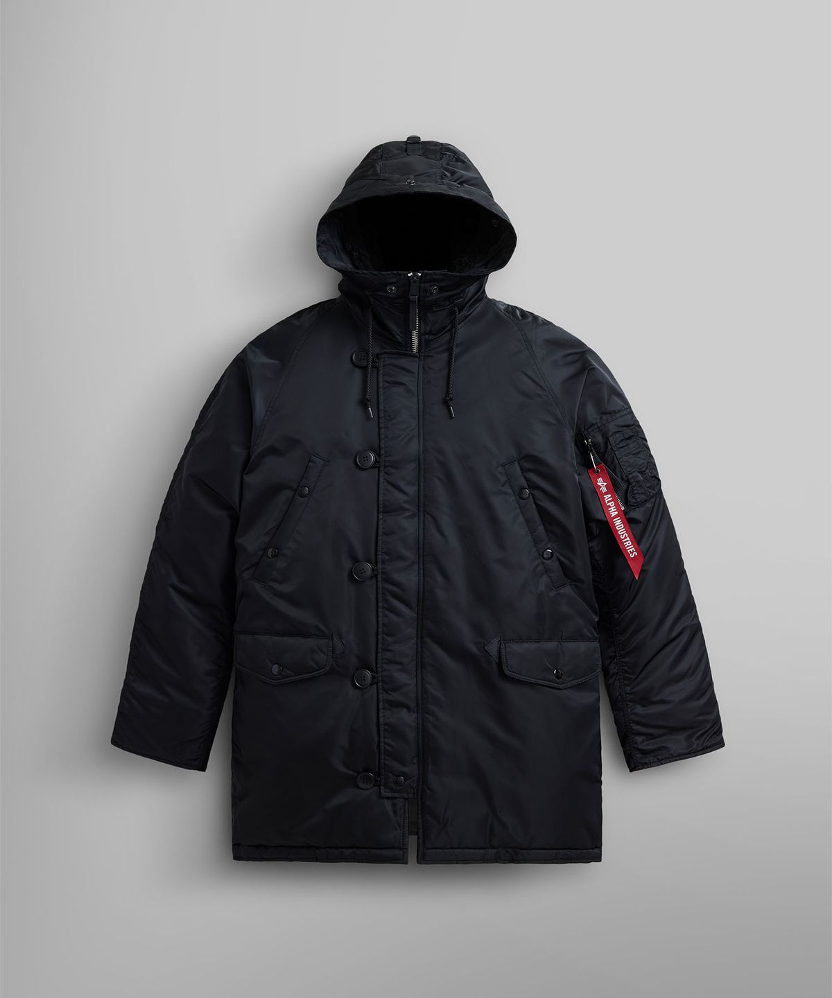 알파 인더스트리(ALPHA INDUSTRIES) N-3B 파카 블랙