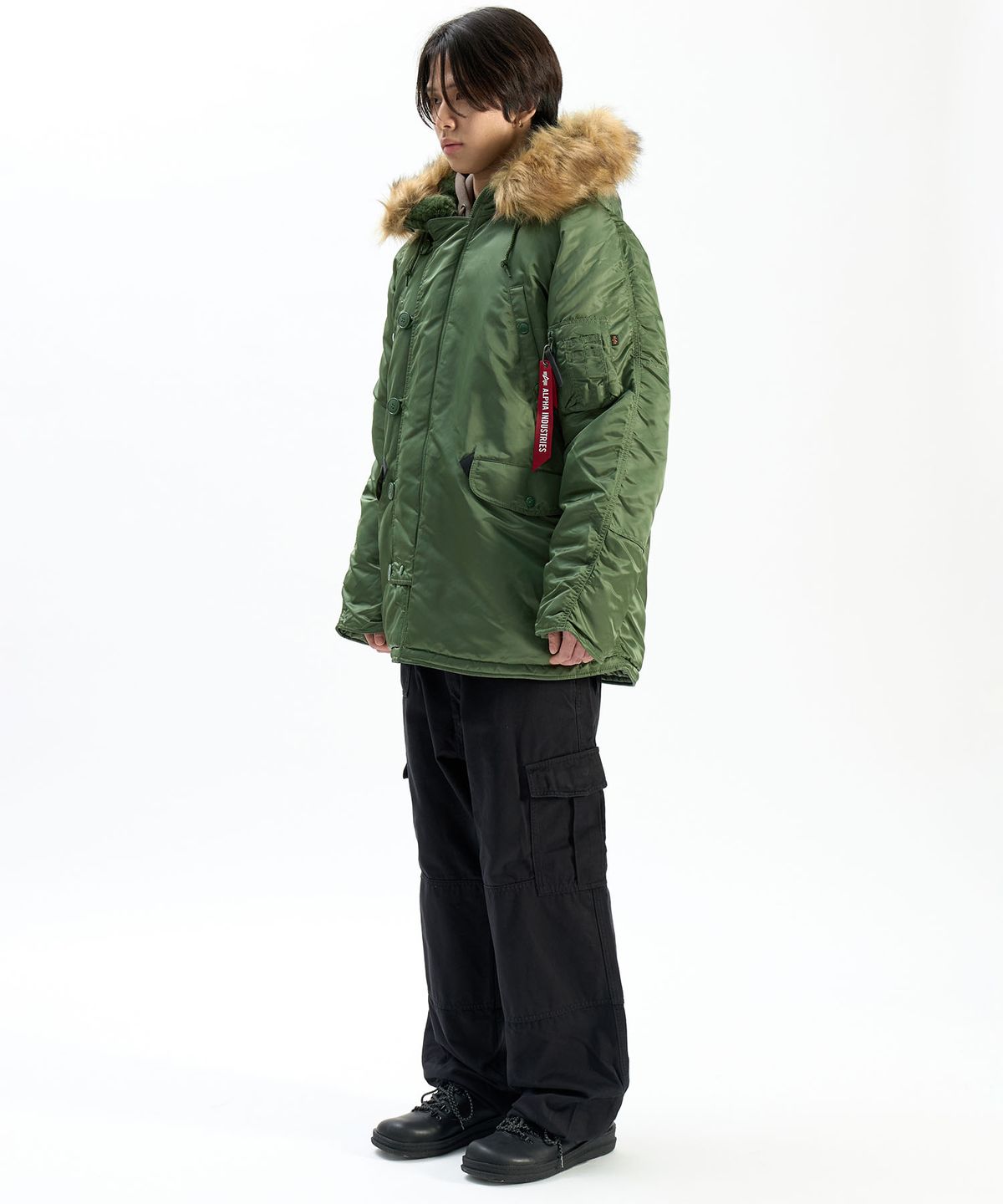 알파 인더스트리(ALPHA INDUSTRIES) N-3B 파카 세이지