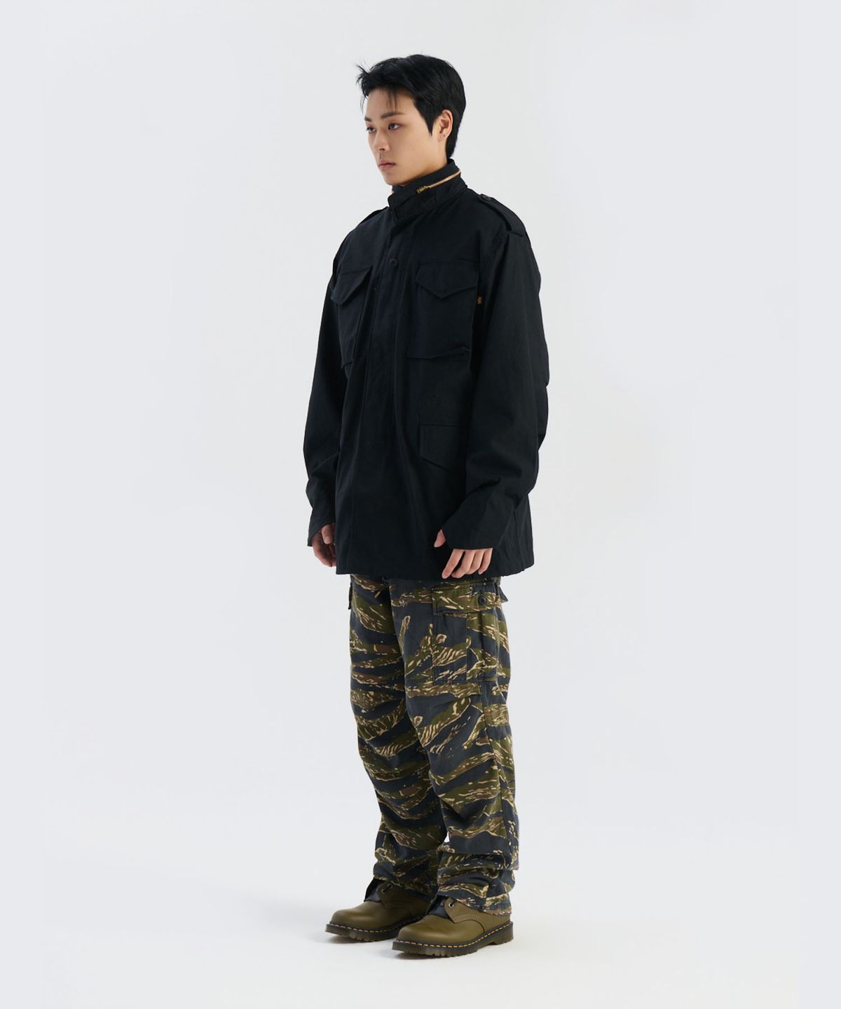 알파 인더스트리(ALPHA INDUSTRIES) M-65 헤리티지 핏 필드 코트 블랙