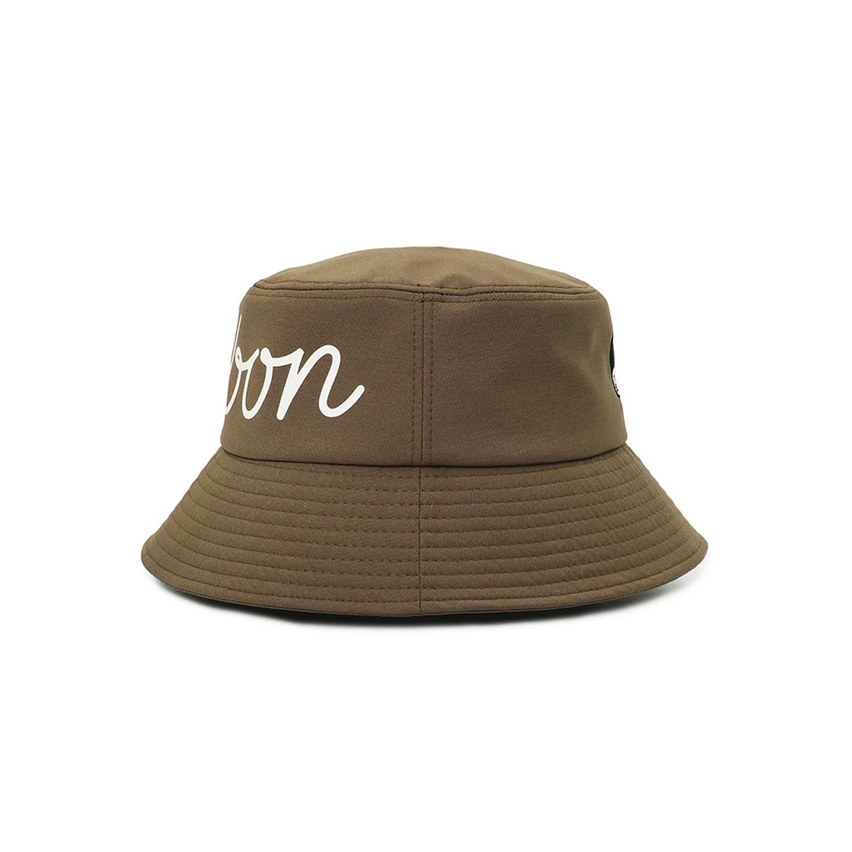 말본 골프(MALBON GOLF) 빅 스크립트 버킷햇 BEIGE
