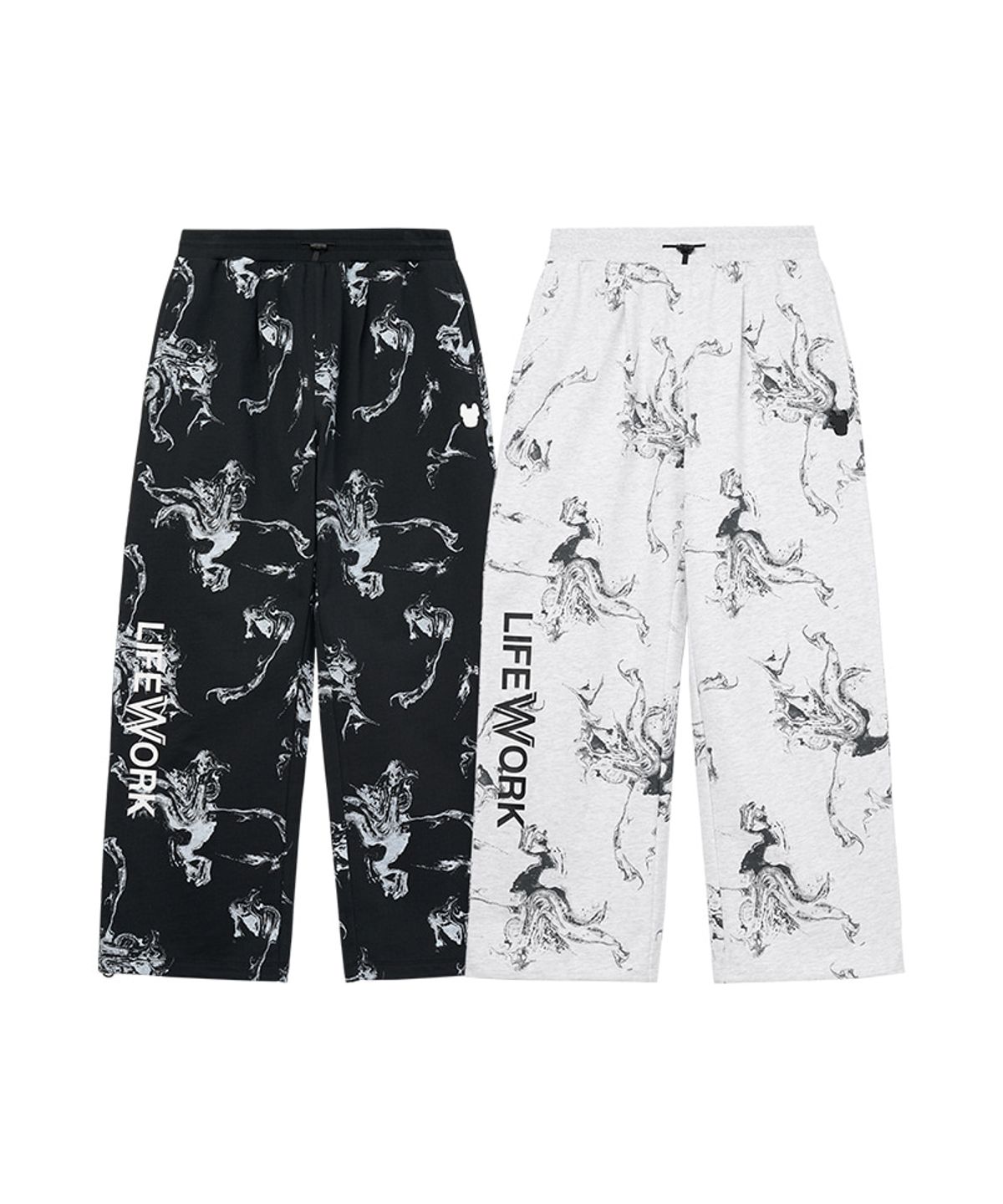 라이프워크 키즈(LIFEWORK KIDS) 키즈) 오일링 마블 스트레이트 팬츠