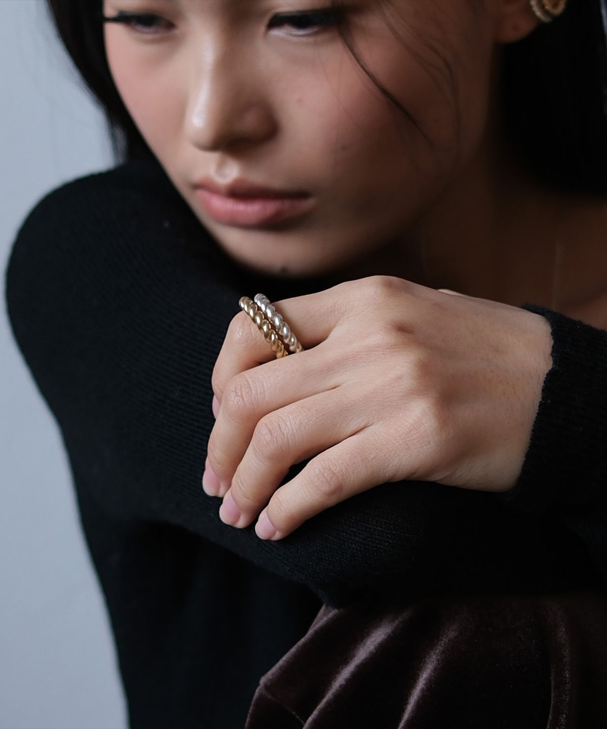 클레멍스 주얼리(CLEMENCE JEWELRY) 이니셜 로프 오픈링_실버