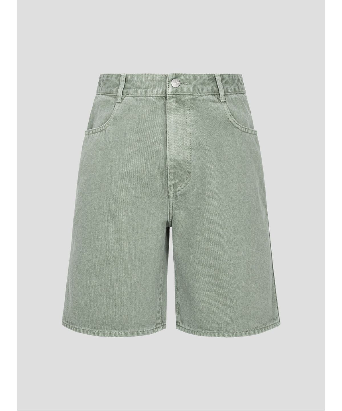 빈폴 멘(BEANPOLE MEN) [Reedition] 가먼트다잉 데님 셋업 하프 팬츠  카키