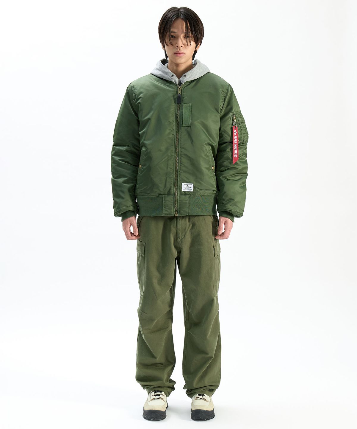 알파 인더스트리(ALPHA INDUSTRIES) MA-1 모드 플라이트 자켓 세이지