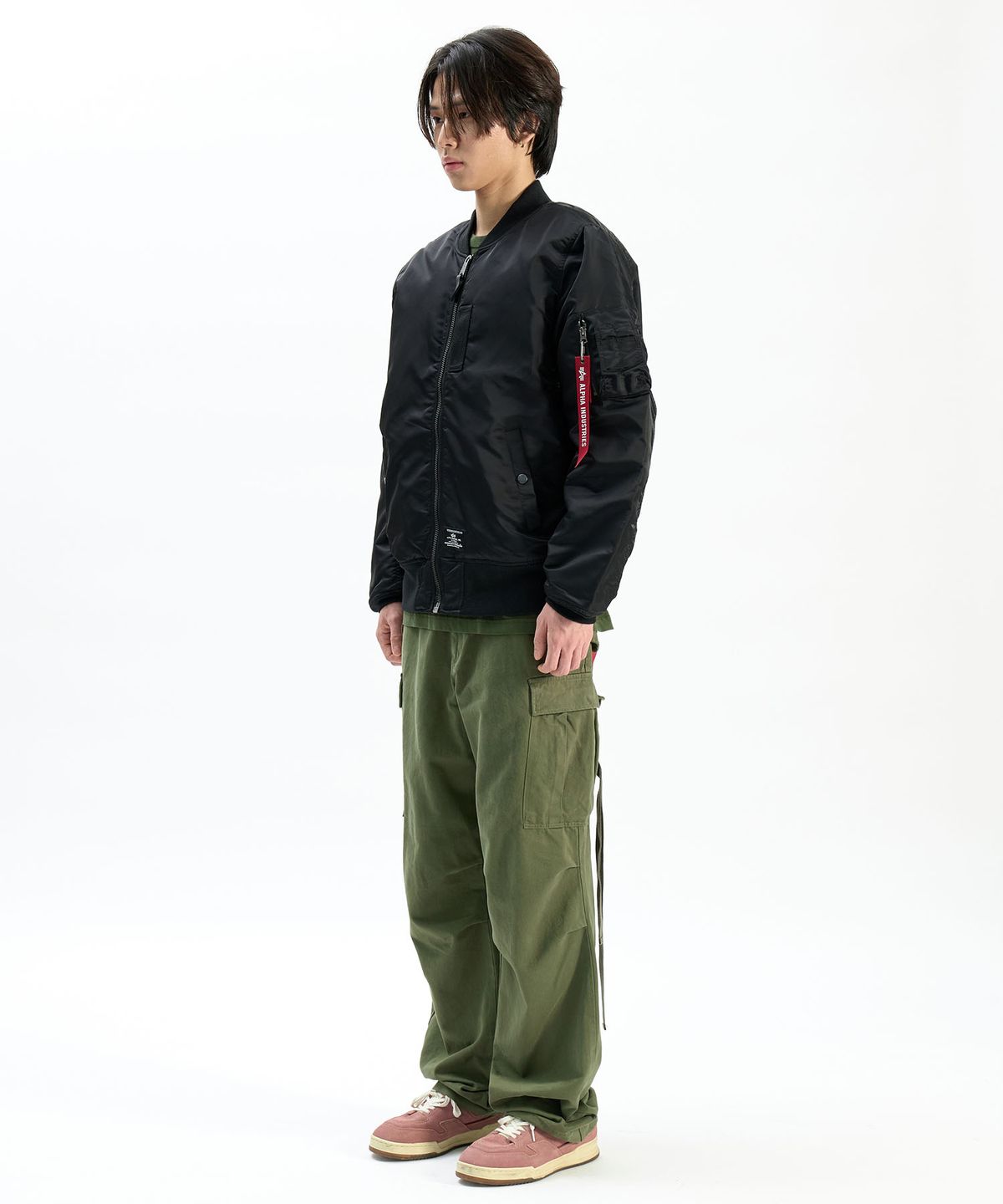 알파 인더스트리(ALPHA INDUSTRIES) MA-1 모드 플라이트 자켓 블랙