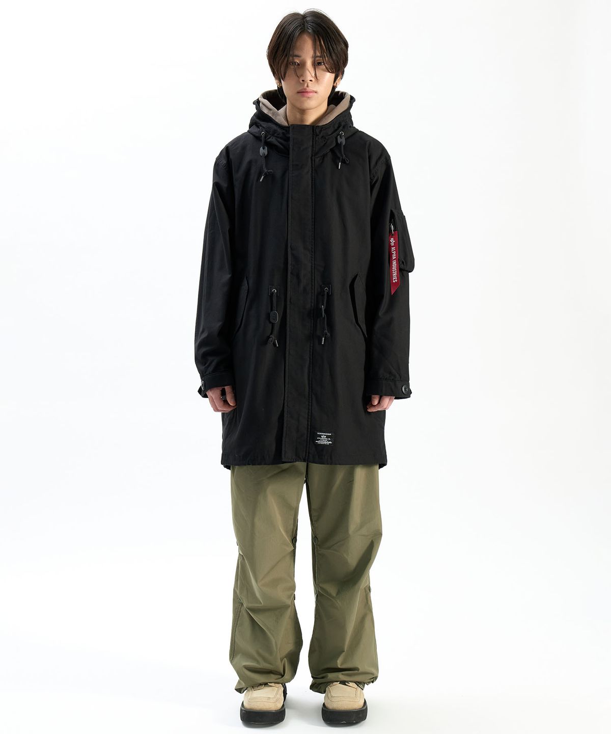 알파 인더스트리(ALPHA INDUSTRIES) M-59 피쉬테일 파카 블랙