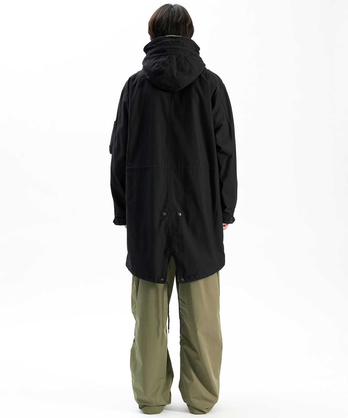 알파 인더스트리(ALPHA INDUSTRIES) M-59 피쉬테일 파카 블랙