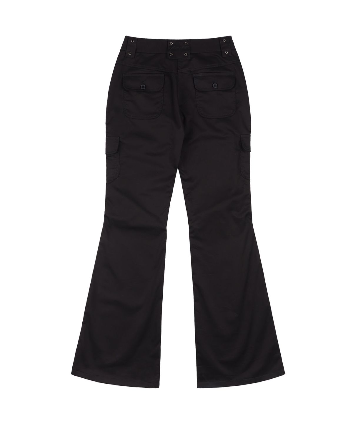 팬시클럽(FANCY CLUB) 카고 핀턱 부츠컷 팬츠 (BLACK) F25QD887