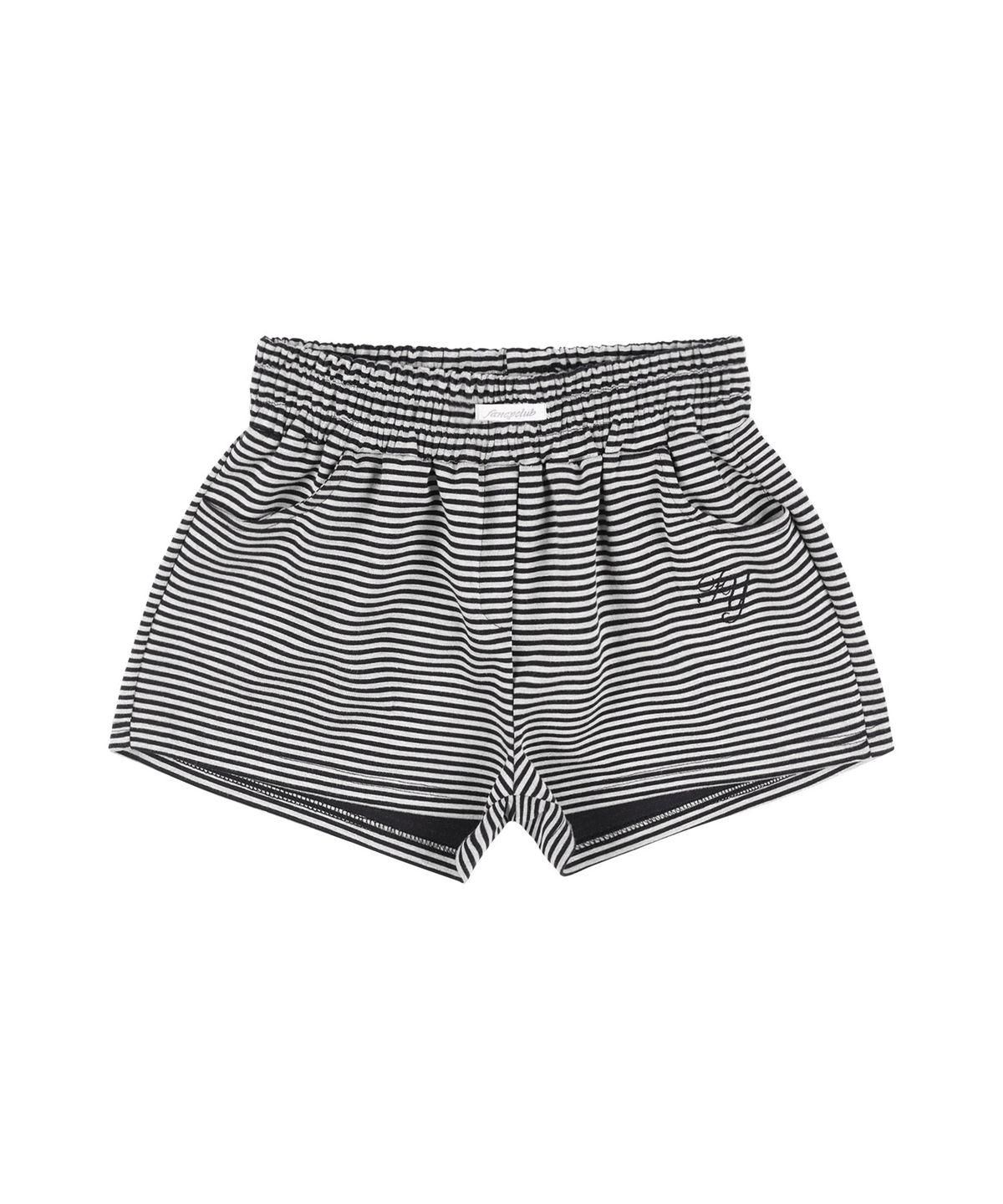 팬시클럽(FANCY CLUB) FY 스트라이프 마이크로 숏팬츠 (BLACK) F25QD898