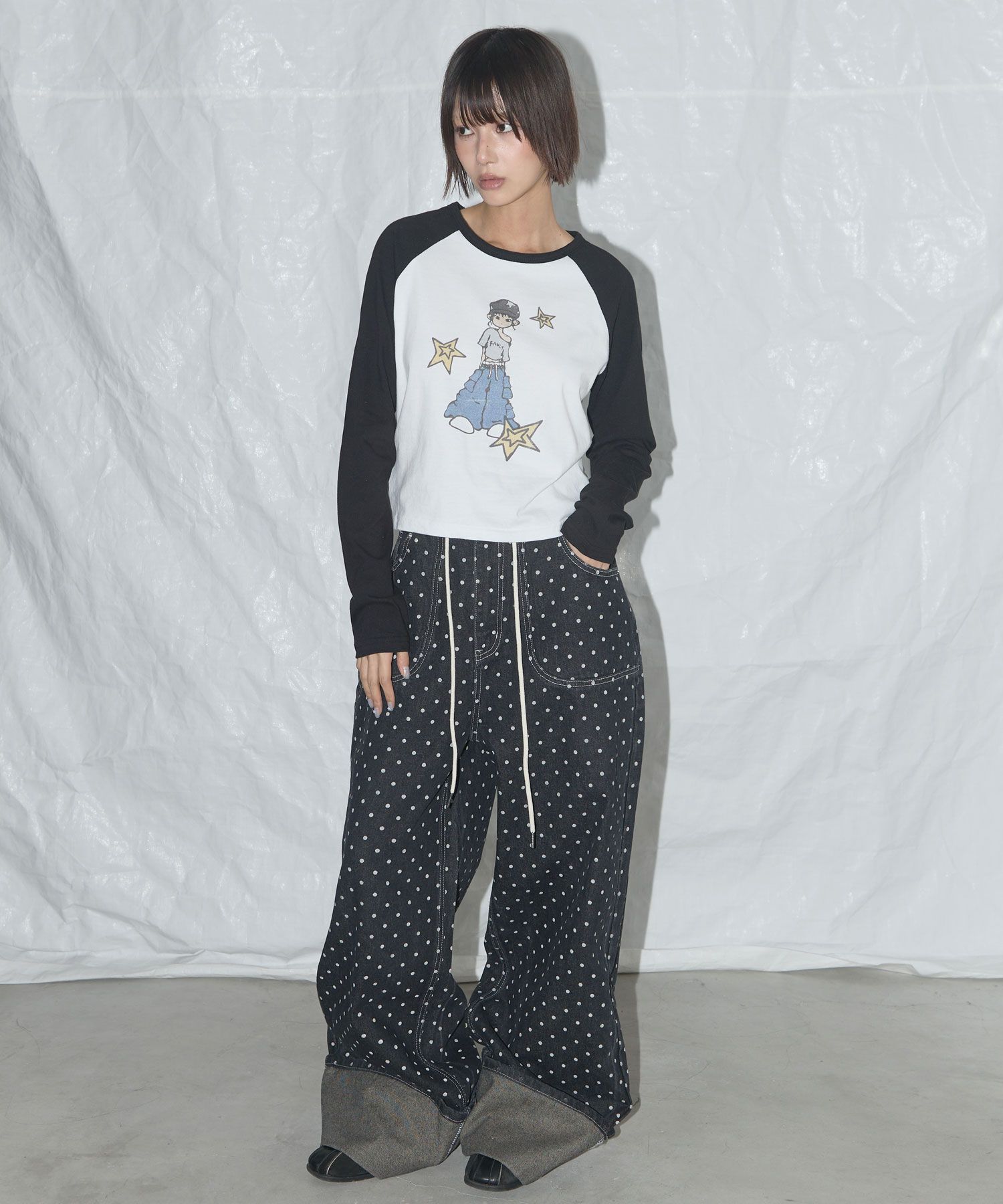MUSINSA | FANCY CLUB Pony Star Long Sleeve (BLACK) F25QB095