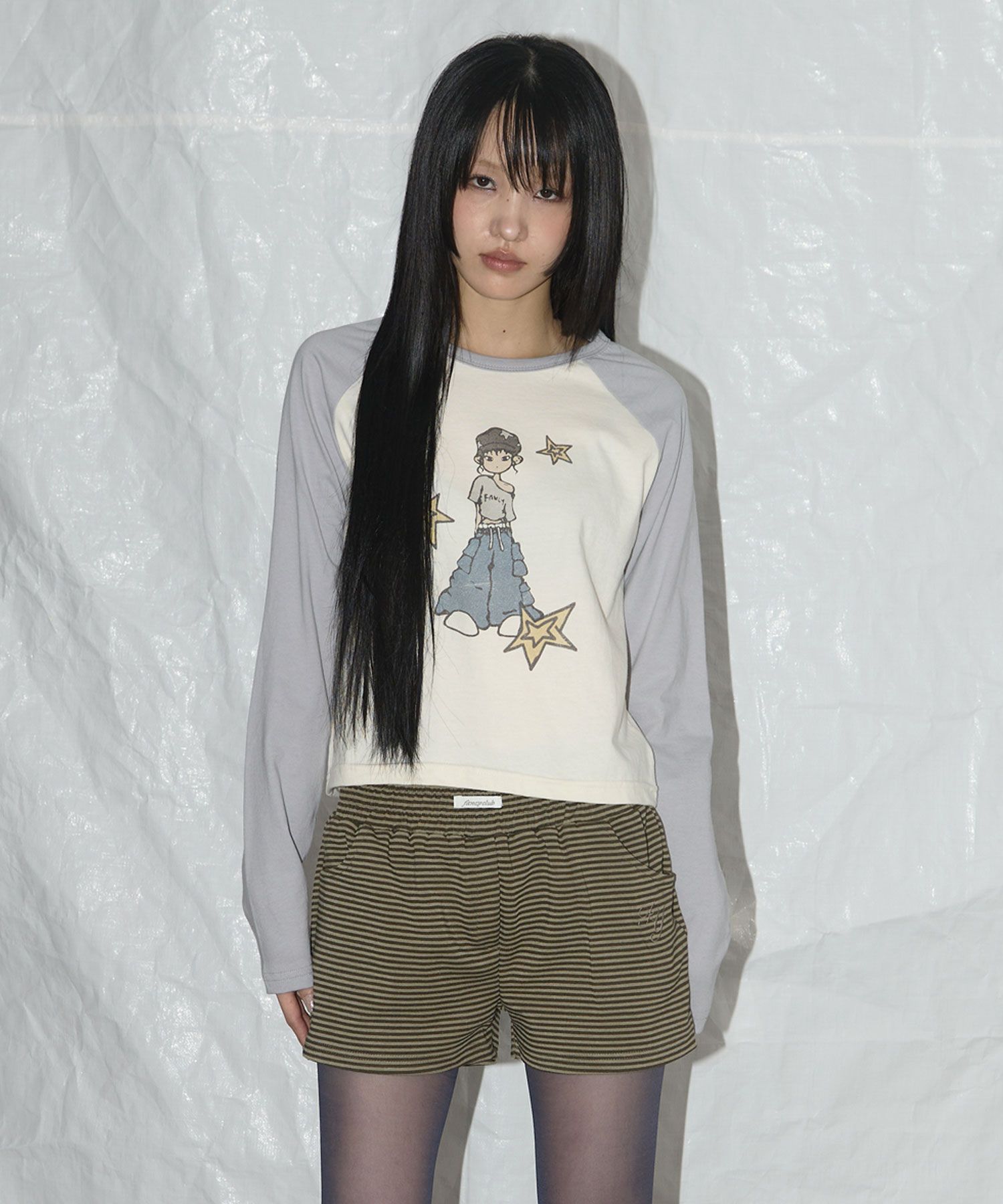 ★FANCY CLUB★ Pony Star Long Sleeve GRAY F25QB095 F25QB095G MUSINSA | FANCY CLUB Pony Star Long Sleeve (GRAY) F25QB095