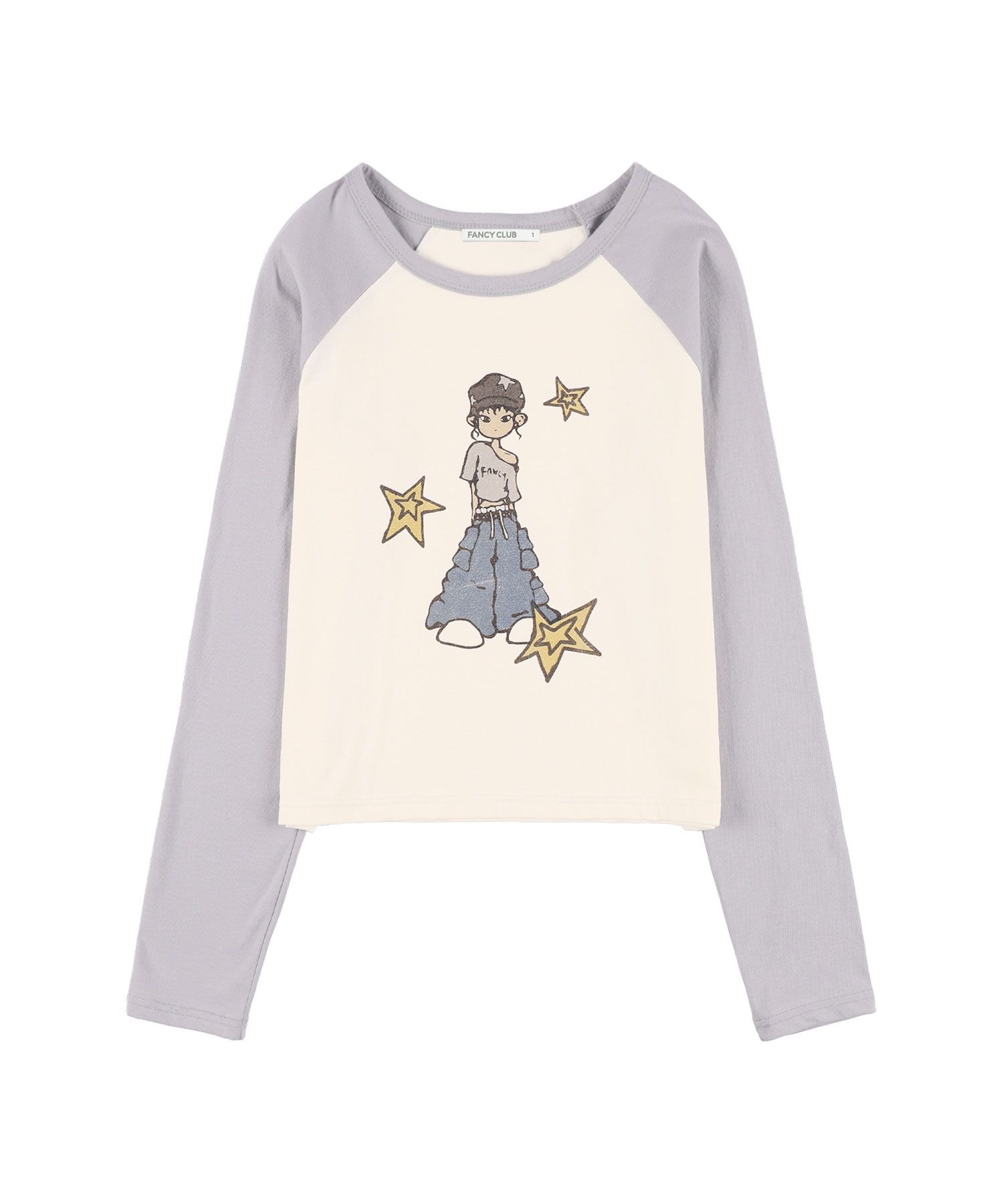 MUSINSA公式 | FANCY CLUB Pony Star Long Sleeve (GRAY) F25QB095
