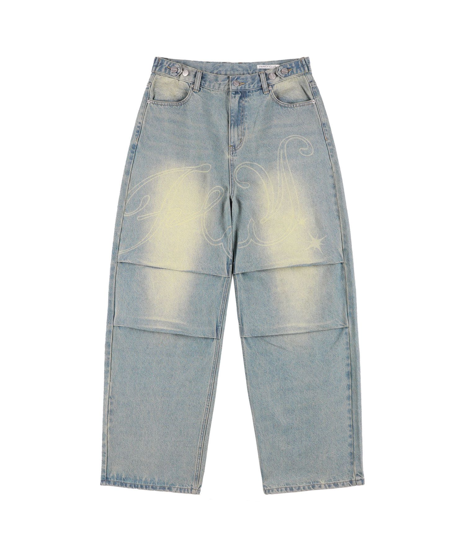 MUSINSA | FANCY CLUB Angel Vintage Washing Pin Tuck Pants