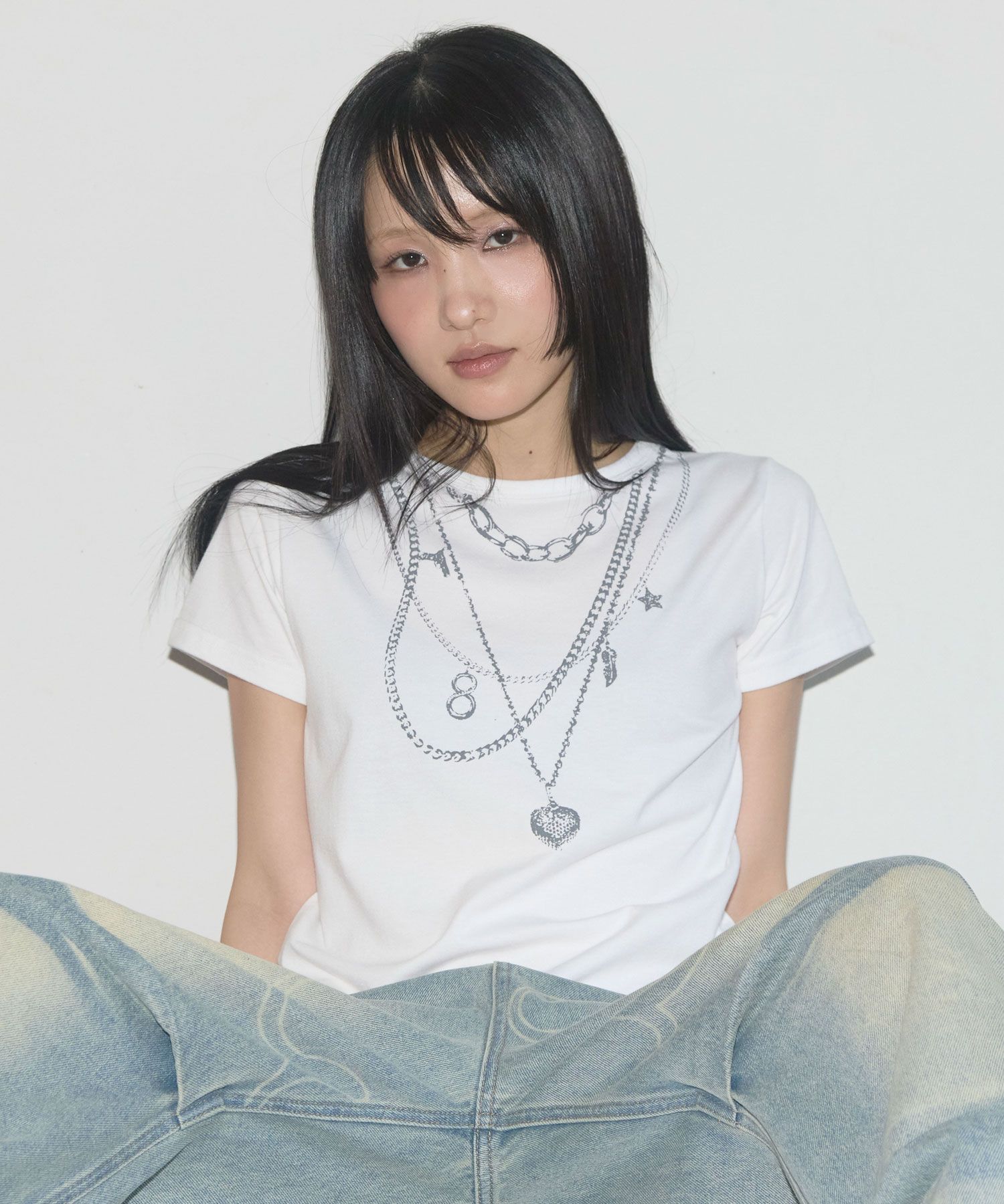 【未使用】 ユニセックス/FANCY CLUB/エンジェルデニムパンツ 未使用】 ユニセックス/FANCY CLUB/エンジェルデニムパンツ