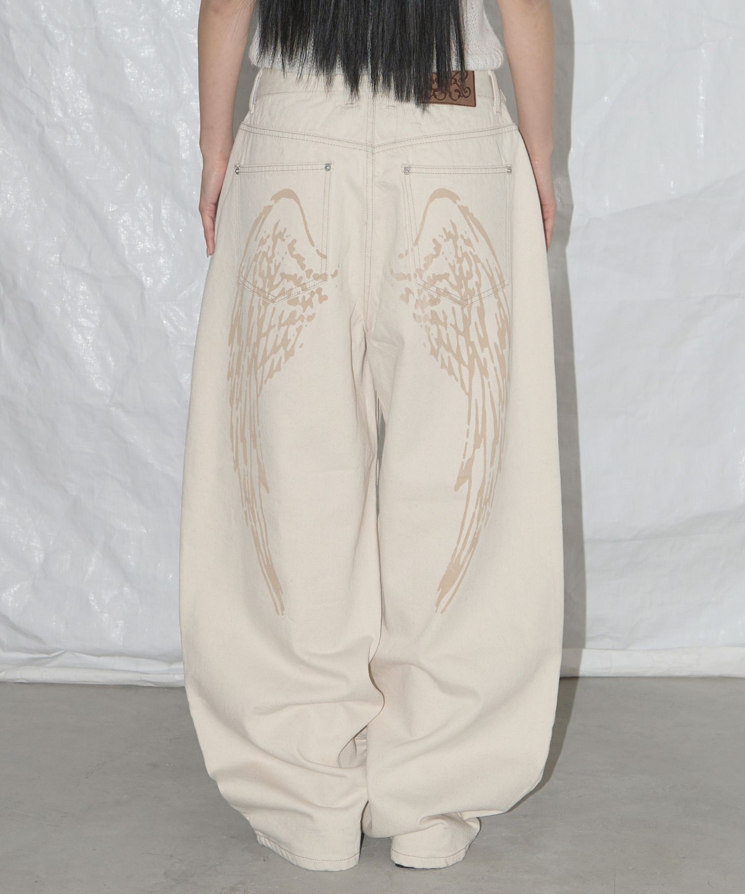 MUSINSA | FANCY CLUB Angel Vintage Washing Pin Tuck Pants