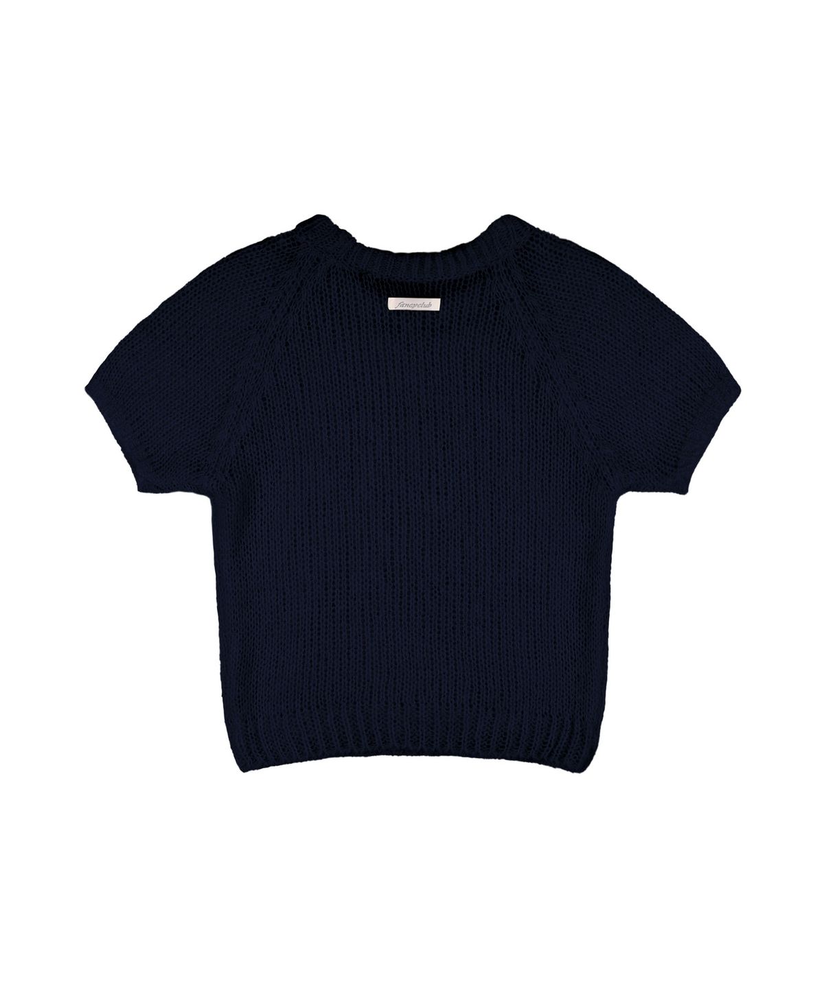 팬시클럽(FANCY CLUB) 엠브로이드 네트 레글런 니트 (NAVY) F25QB090
