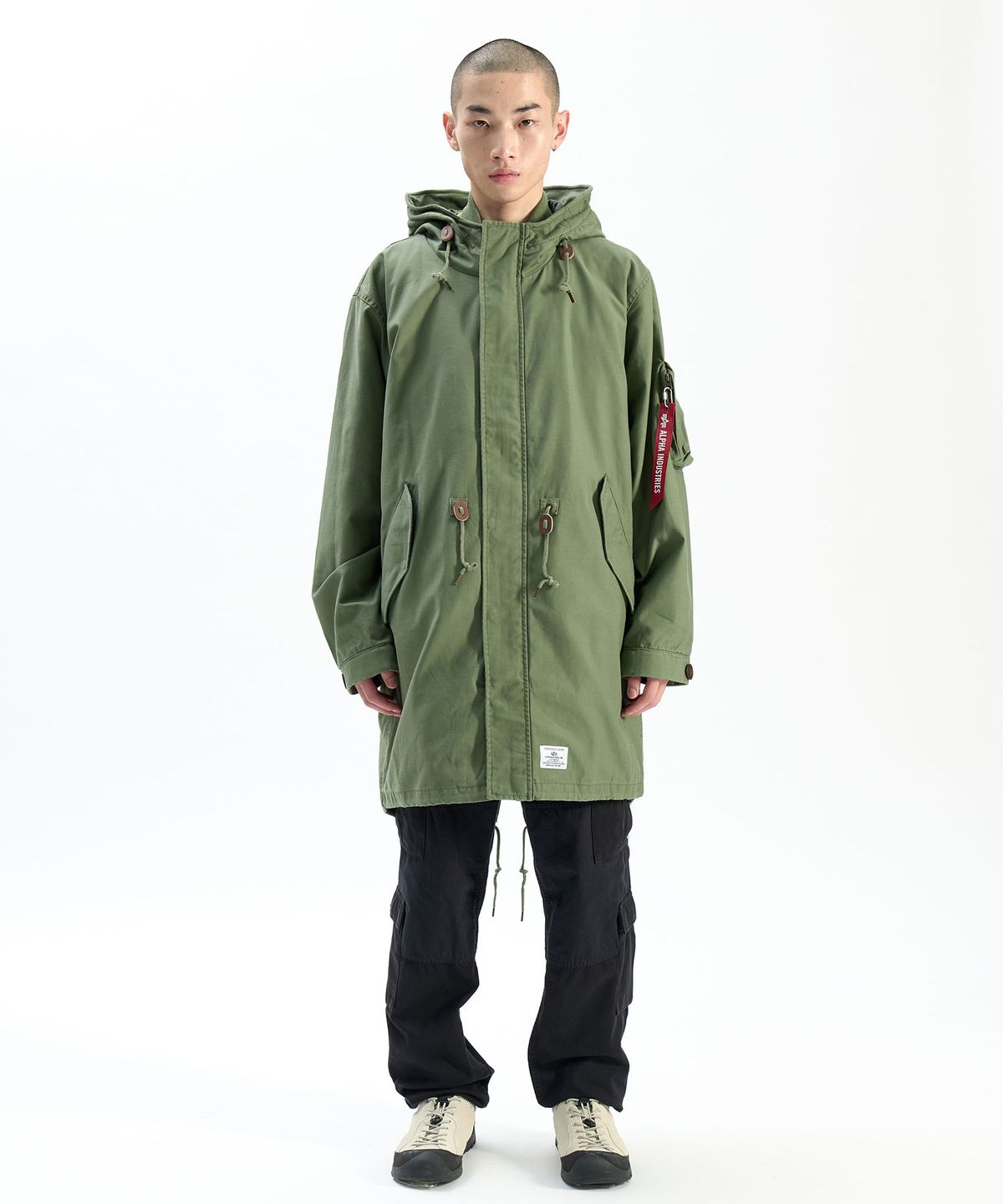알파 인더스트리(ALPHA INDUSTRIES) M-59 피쉬테일 모드 파카 M-65 올리브