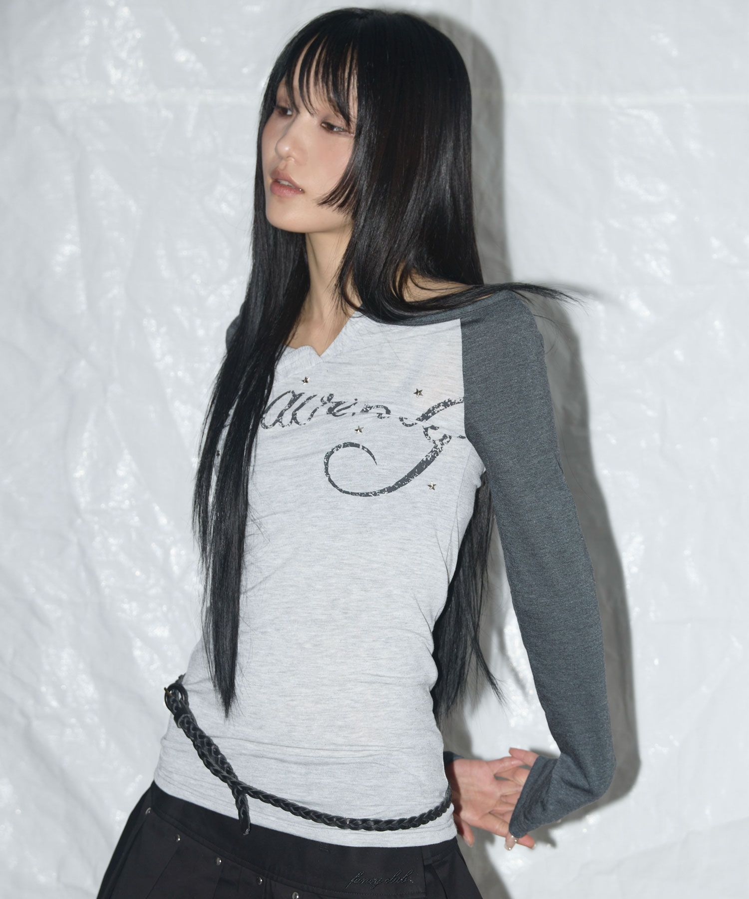 MUSINSA | FANCY CLUB Heavenly Off-Shoulder Long Sleeve