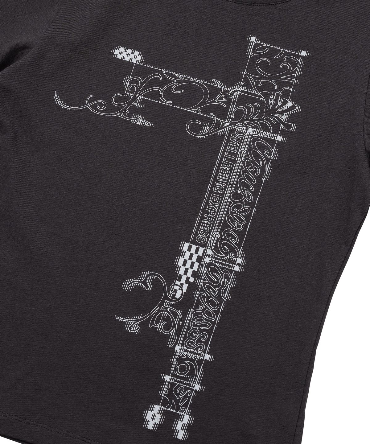 웰빙익스프레스(WELLBEING EXPRESS) Hybrid Tattoo Tee Charcoal