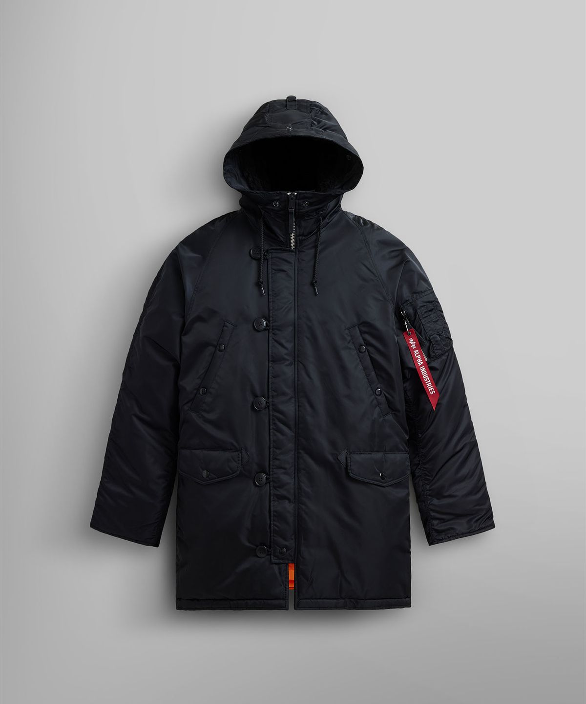 알파 인더스트리(ALPHA INDUSTRIES) 슬림 핏 N-3B 블랙