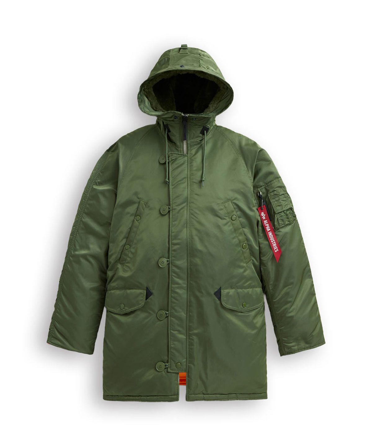 알파 인더스트리(ALPHA INDUSTRIES) N-3B 레귤러 핏 파카 세이지