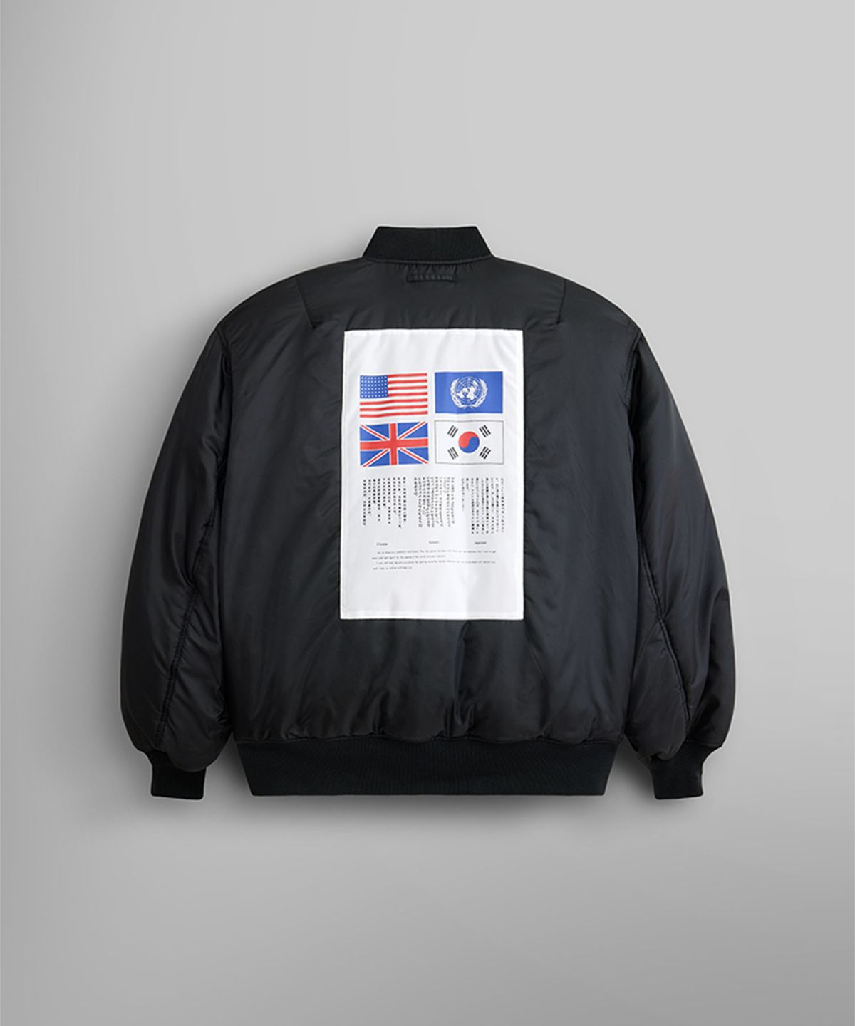 알파 인더스트리(ALPHA INDUSTRIES) MA-1 블러드칫 플라이트 자켓 블랙