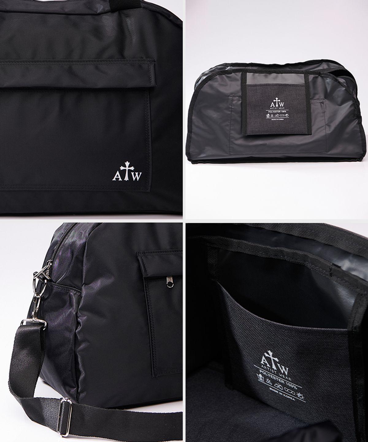 아티스트웨어(ARTISTWEAR) [ATW] 시그니처 로고 보스턴백
