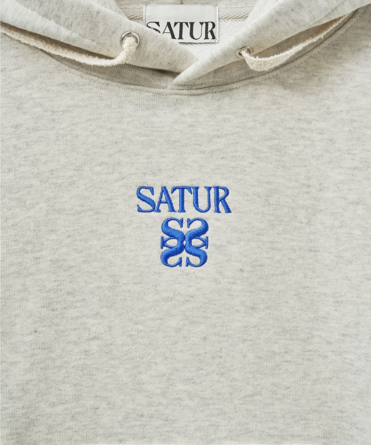 세터(SATUR) (W) 아페로 포켓 크롭 후드 티셔츠 오트밀