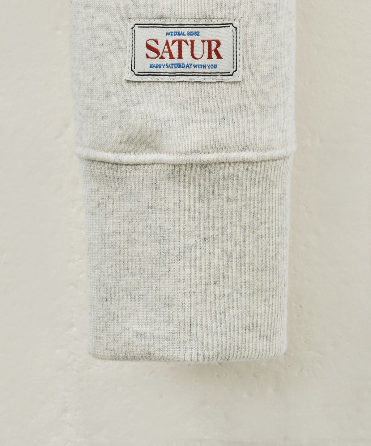 세터(SATUR) (W) 아페로 포켓 크롭 후드 티셔츠 오트밀