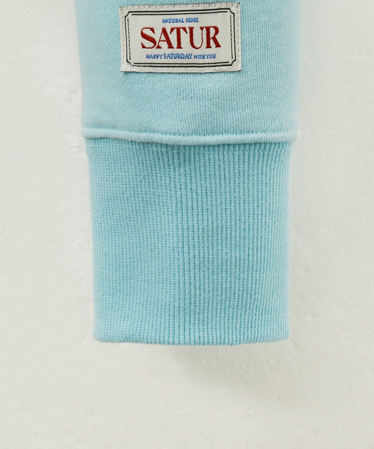 세터(SATUR) (W) 아페로 포켓 크롭 후드 티셔츠 블루
