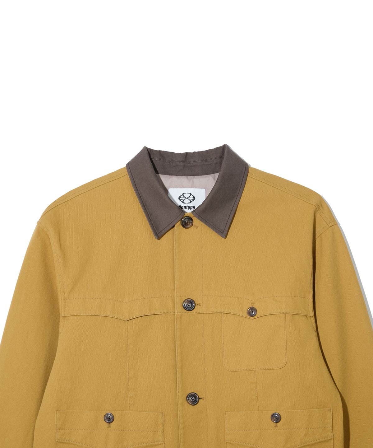 논타입(NONTYPE) WESTERN LAYERED WORK JACKET (MUSTARD)