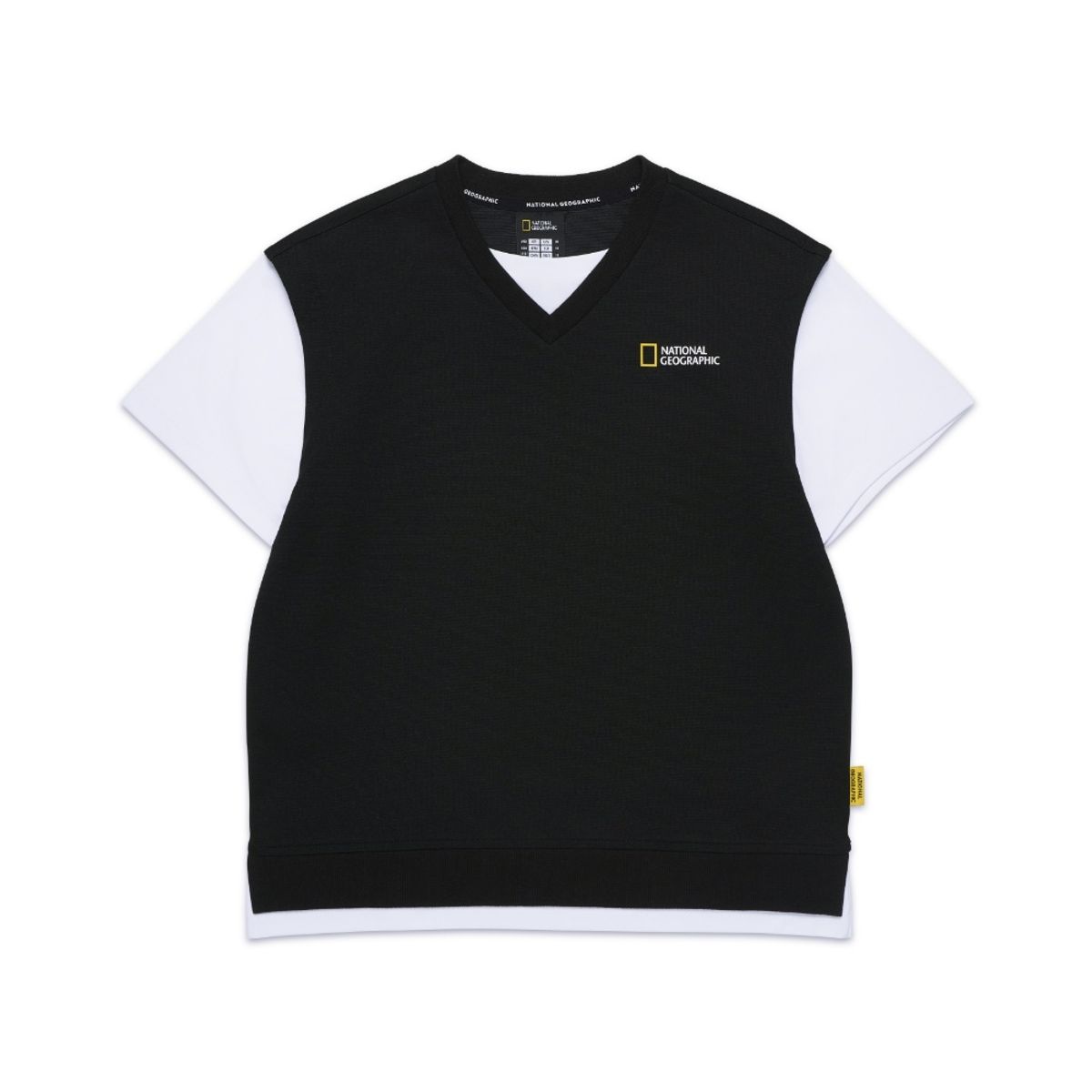 내셔널지오그래픽 키즈(NATIONAL GEOGRAPHIC KIDS) K252UPB920 컬러블럭 5부 상하 SET CARBONBLACK