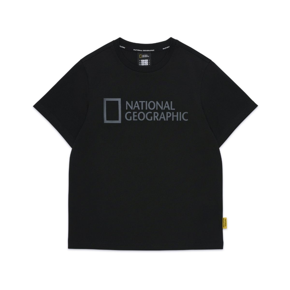 내셔널지오그래픽 키즈(NATIONAL GEOGRAPHIC KIDS) K255UTS930 빅로고 반팔티 CARBONBLACK