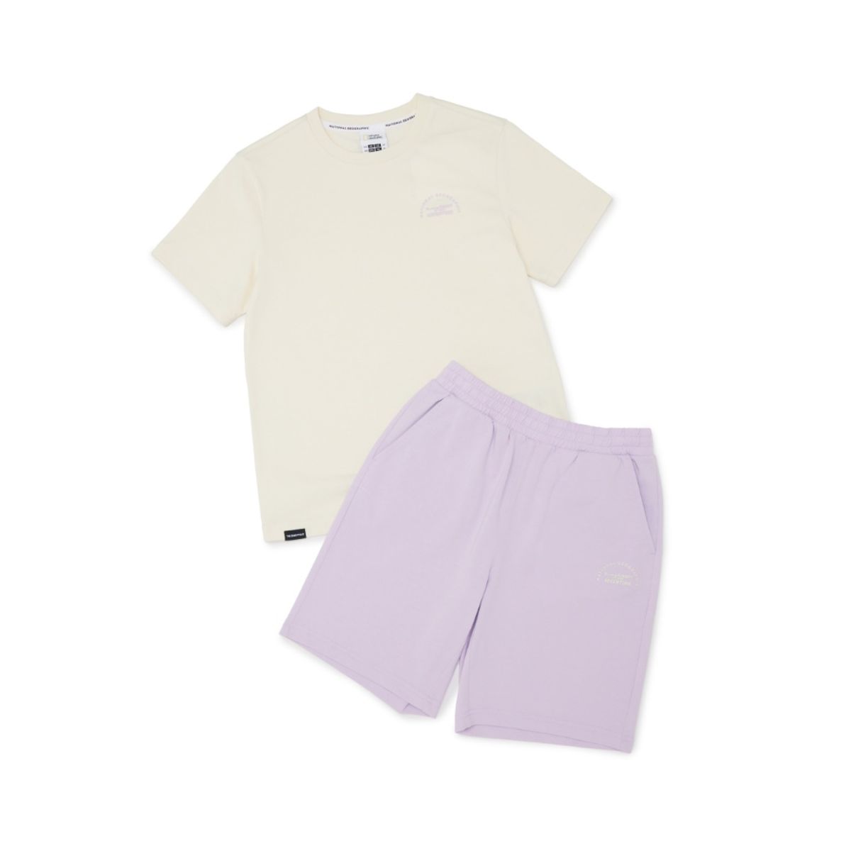 내셔널지오그래픽 키즈(NATIONAL GEOGRAPHIC KIDS) K252UPB901 5부 상하 SET IVORY