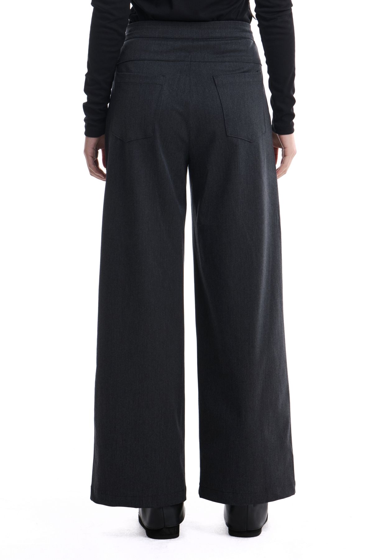 칠 하나 투 구육(71TO96) Daenggi Oblique Wool Pants (Charcoal)