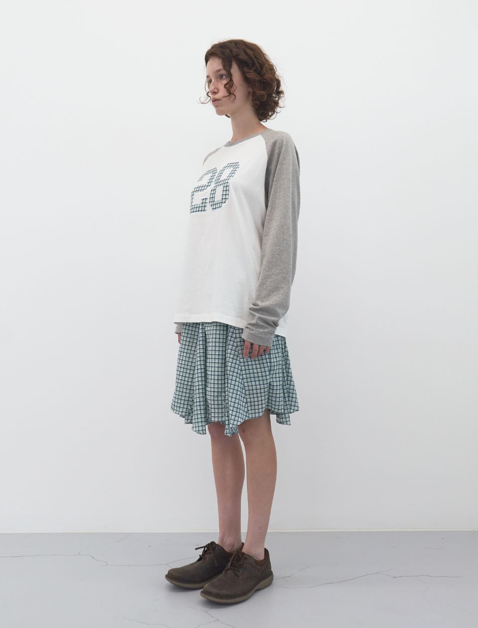 miu x ENZOBLUES] Mixed Patch Boxy Lst (White) | ファッション通販