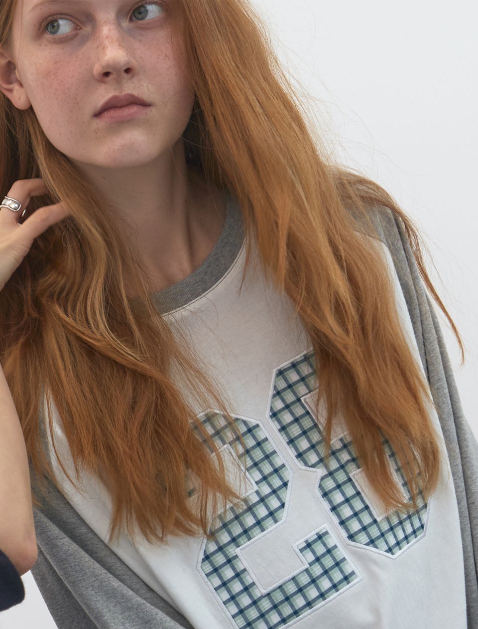 miu x ENZOBLUES] Mixed Patch Boxy Lst (White) | ファッション通販