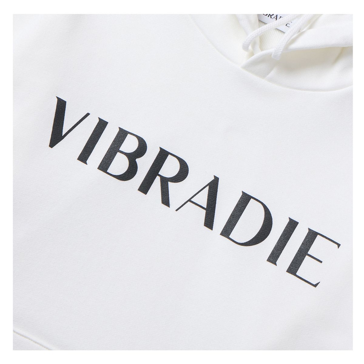 바이브라디(VIBRADIE) VB 여성 로고 화이트 후드티
