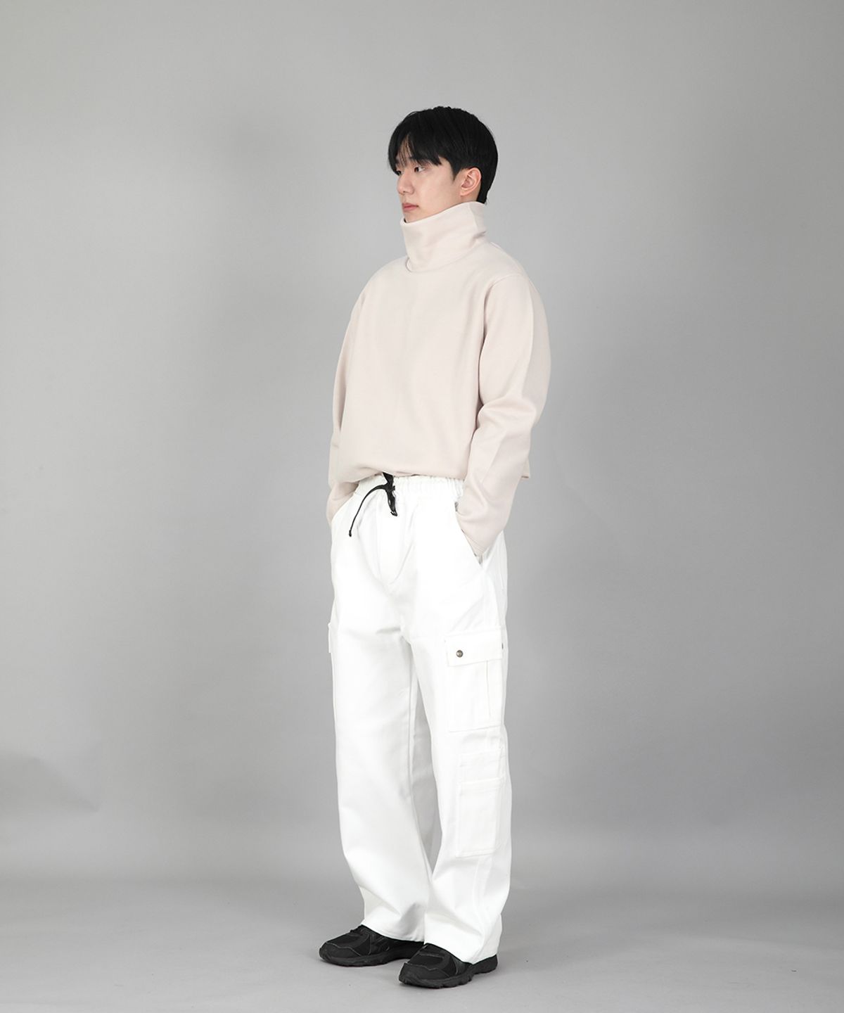 세인트크루(SAINTCREW) 더블카고 스트링 조거팬츠 DCJ-338 화이트