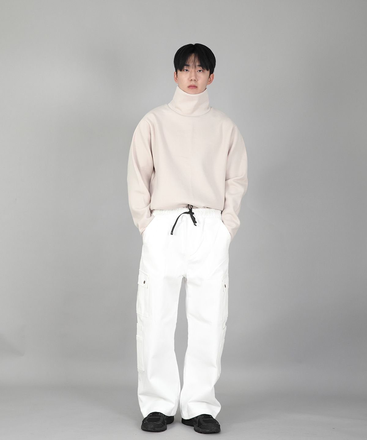 세인트크루(SAINTCREW) 더블카고 스트링 조거팬츠 DCJ-338 화이트