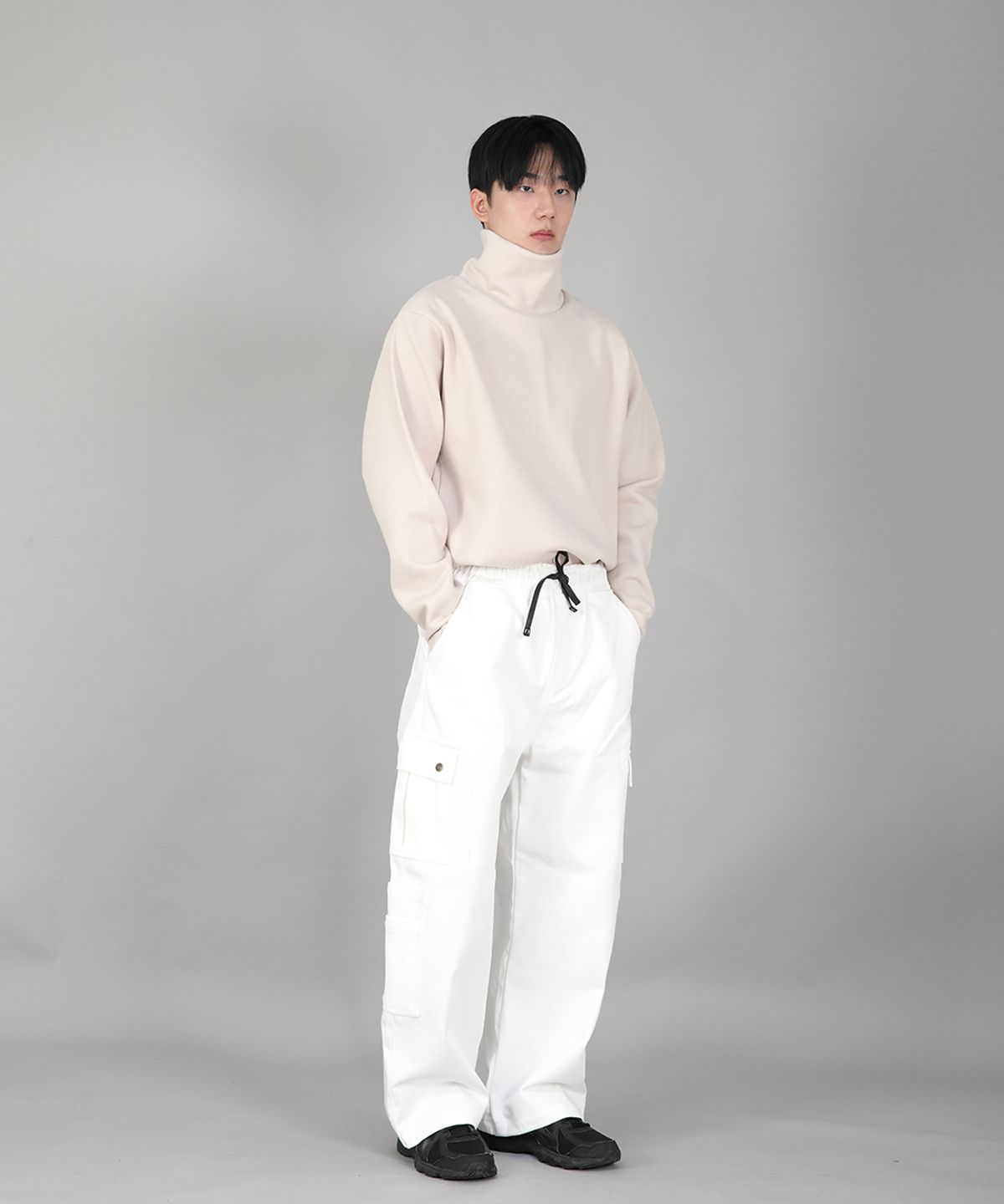 세인트크루(SAINTCREW) 더블카고 스트링 조거팬츠 DCJ-338 화이트