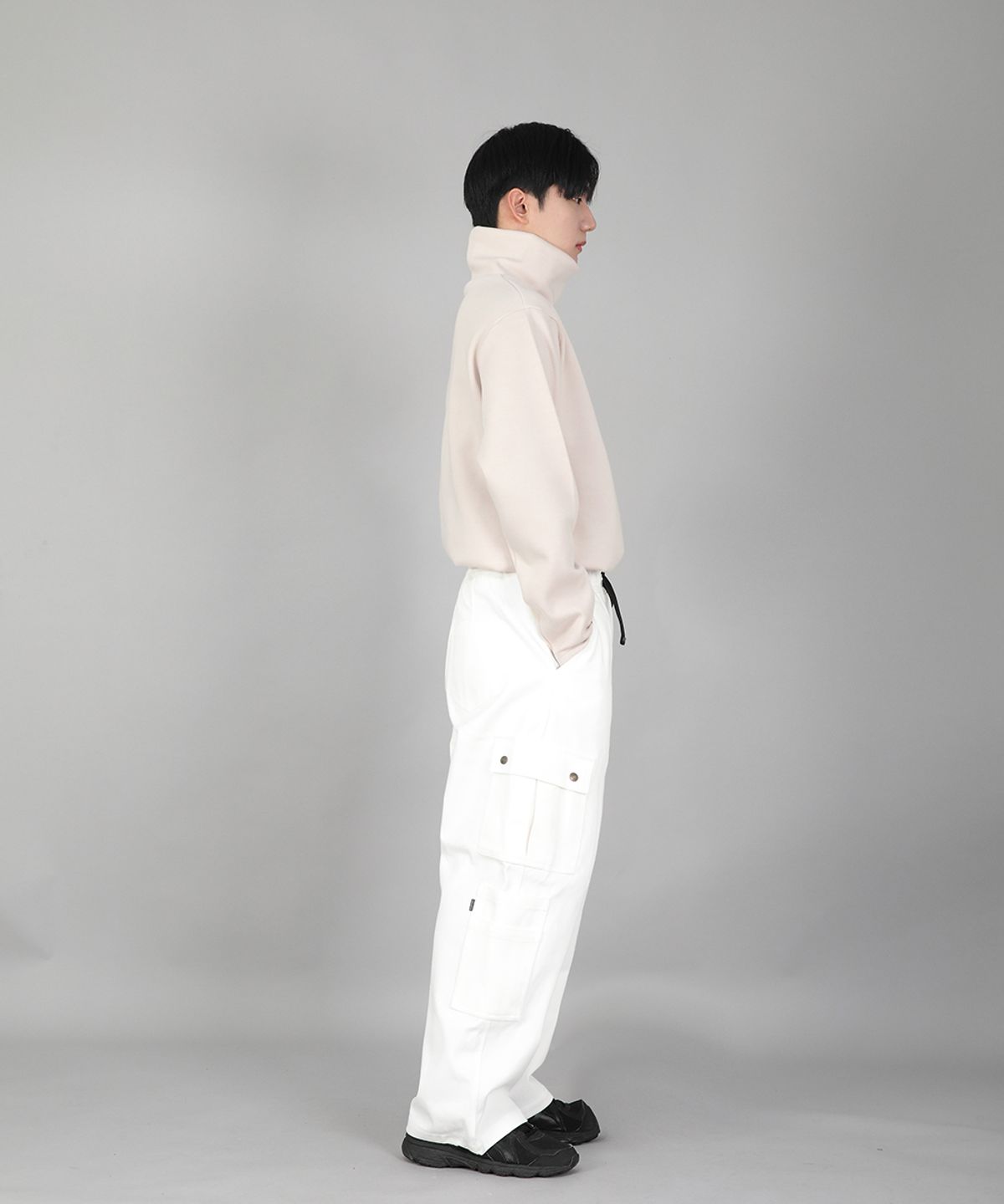 세인트크루(SAINTCREW) 더블카고 스트링 조거팬츠 DCJ-338 화이트