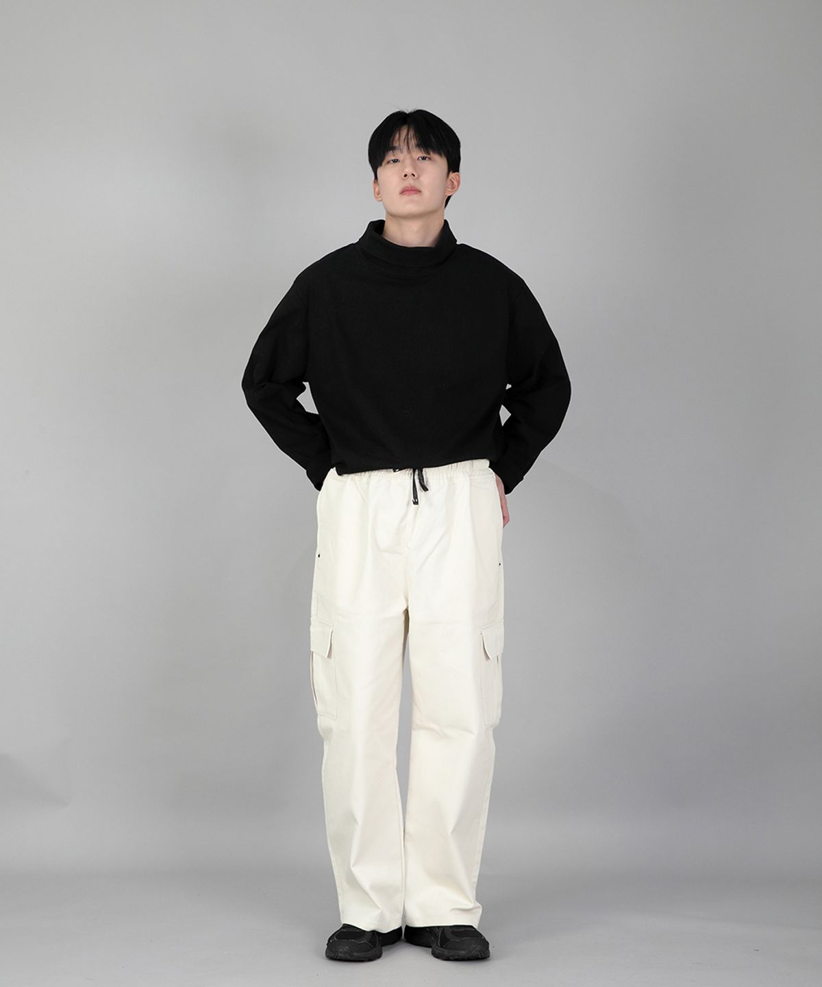 세인트크루(SAINTCREW) 리벳픽스 EX와이드 카고팬츠 REC-360 크림