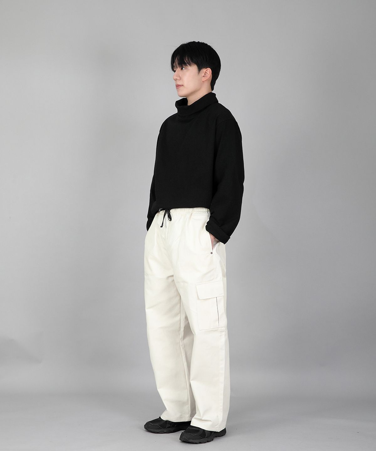 세인트크루(SAINTCREW) 리벳픽스 EX와이드 카고팬츠 REC-360 크림